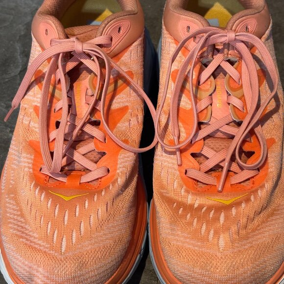 HOKA One One Gaviota 4 Women’s 12B Coral Orange Running Shoes Gorpcore Comfort - Picture 13 of 15